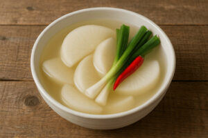 실패 없는 요리 방식으로 담근 깔끔한 동치미 한 그릇