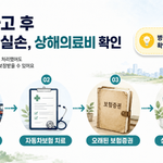 교통사고 후 자동차보험 치료와 오래된 보험증권의 상해의료비 확인 과정